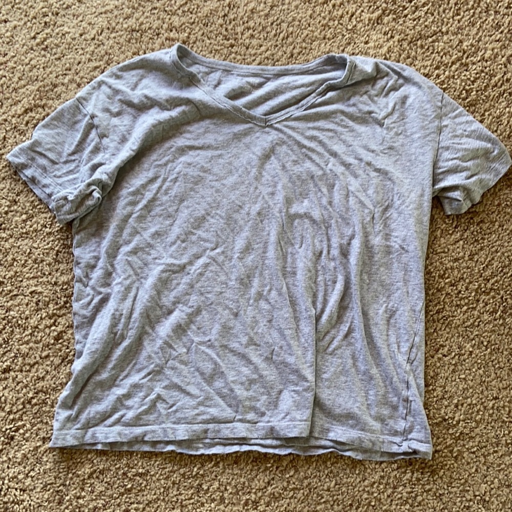 Arie Distressed V-Neck Boyfriend T-Shirt